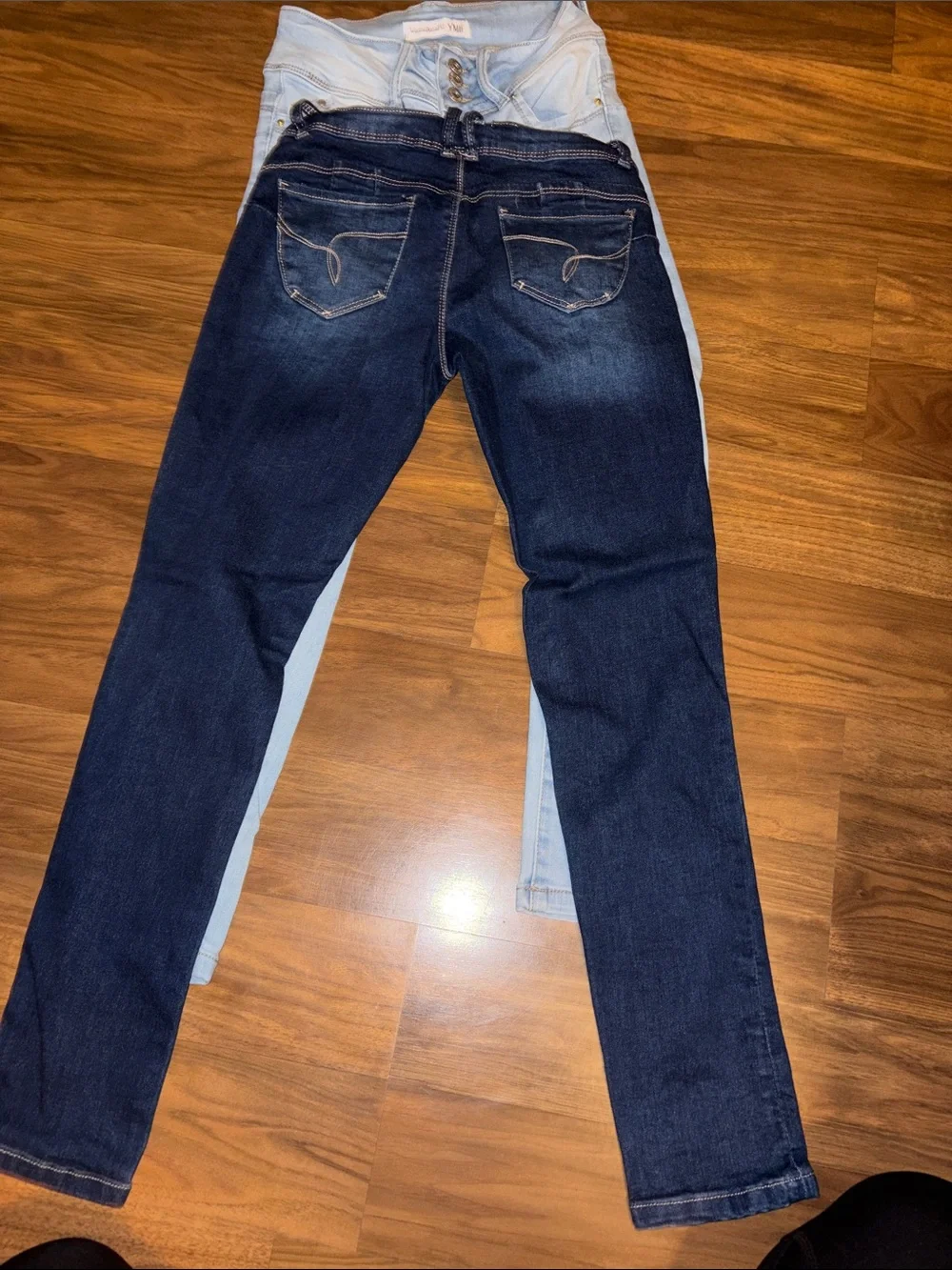 YMI Dark Blue & Light Blue Skinny Jeans Duo